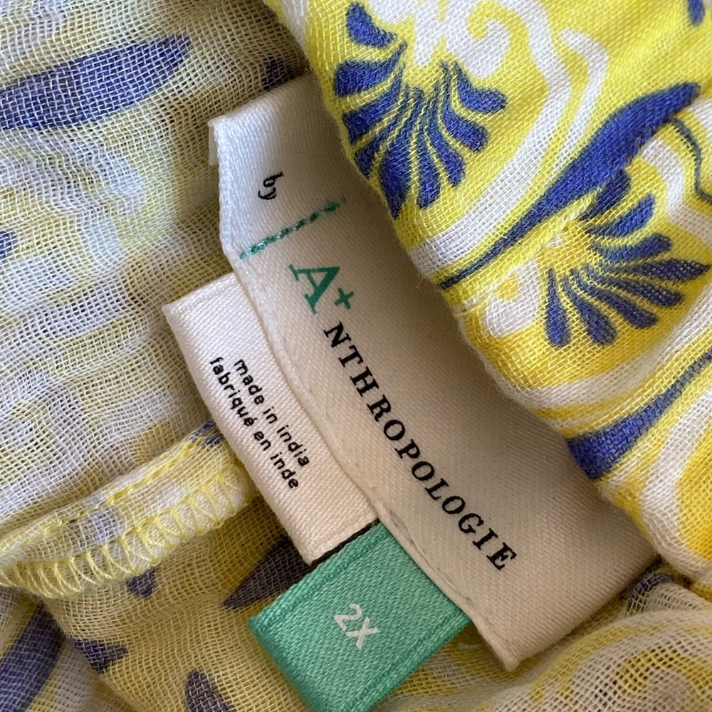 Anthropologie pajama set